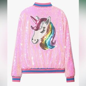 🦄 Sparkly Unicorn Sequin Jacket ✨💖🌈